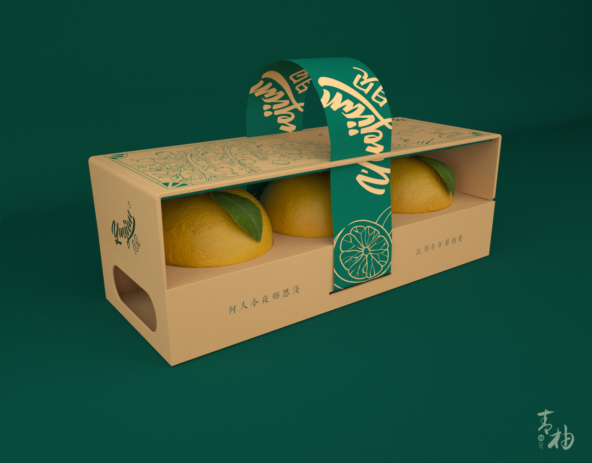 青柚设计 x 月见｜水果柚子包装设计|平面|包装|青柚包装研究室 - 原创作品 - 站酷 (ZCOOL)