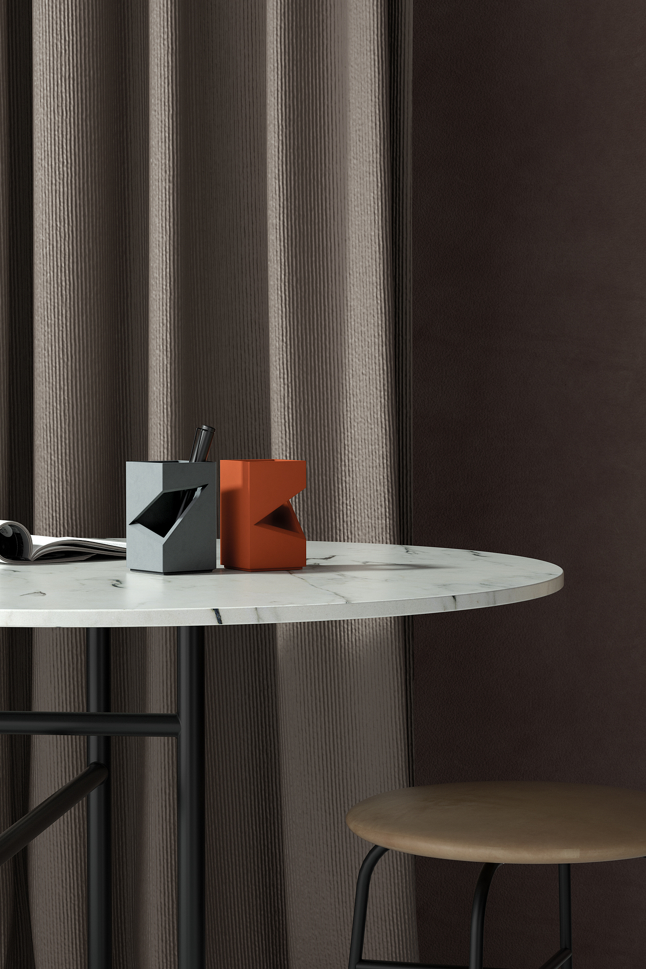 觉一·清水混凝土【Da Da笔筒】（图ZMjM0MDQ2MTc2） - 其他工业/产品 - 站酷设计师觉一FONE原创素材 - 站酷ZCOOL