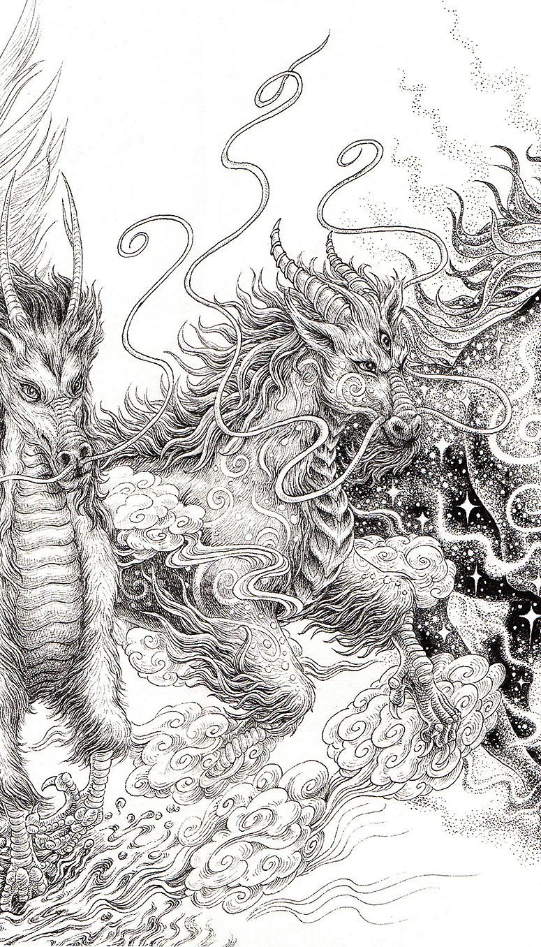 《天马行空图》傅淳强手绘作品(图ZMTE5OTMzMzI4) - 绘画 - 站酷设计师傅淳强画者之旅原创素材 - 站酷ZCOOL