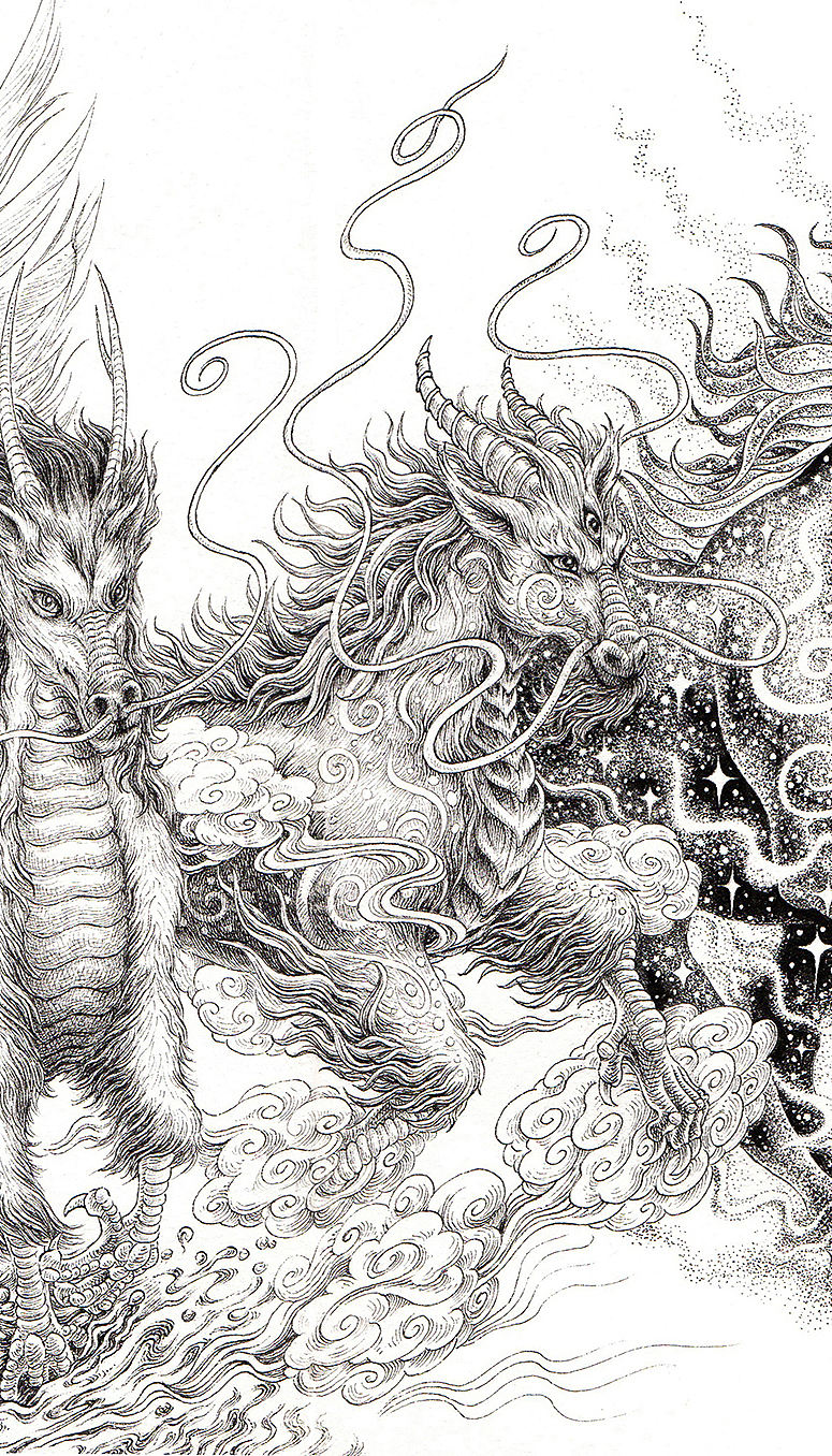 《天马行空图》傅淳强手绘作品(图ZMTE5OTMzMzI4) - 绘画 - 站酷设计师傅淳强画者之旅原创素材 - 站酷ZCOOL