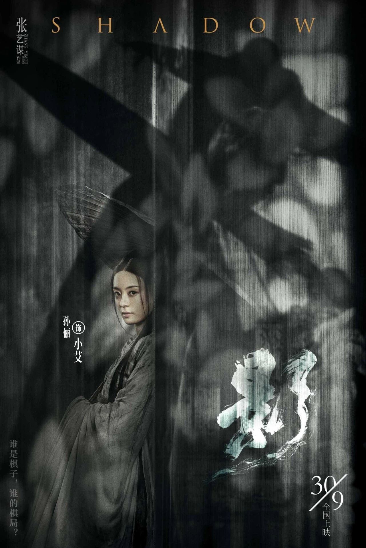 张艺谋新片《影》,水墨海报