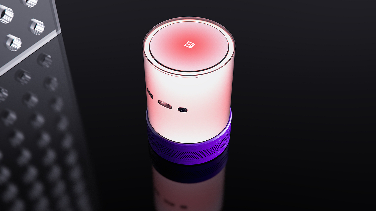 工业设计桌面小投影设计