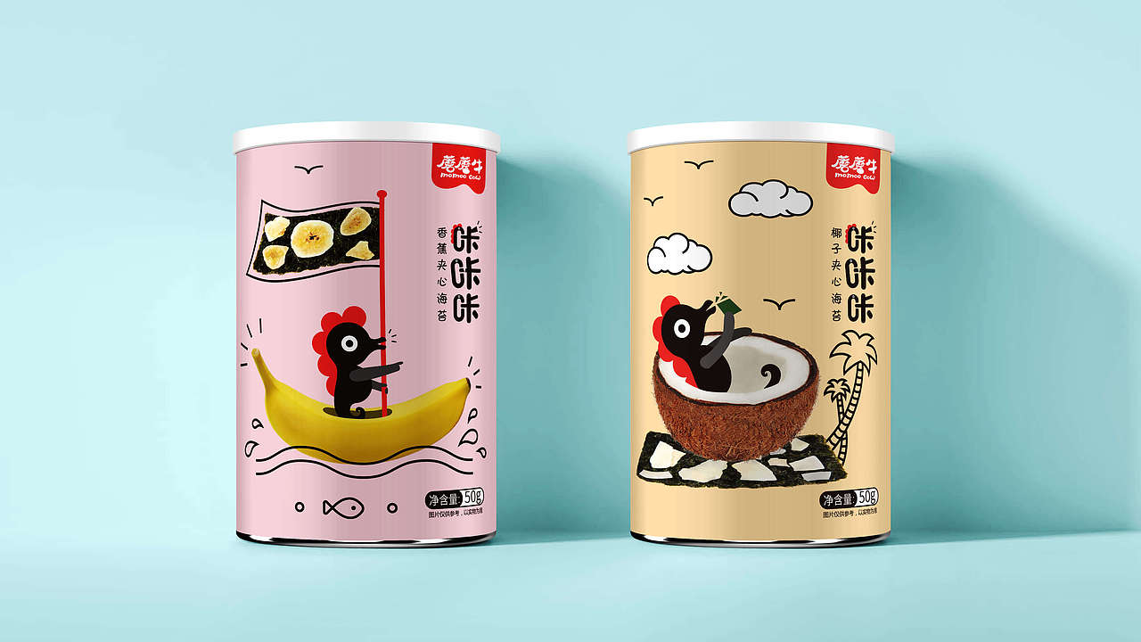 蘑蘑牛——儿童休闲食品海苔包装设计（图ZMTQ2MTA5Njcy） - 包装 - 站酷设计师枫桥包装设计原创素材 - 站酷ZCOOL