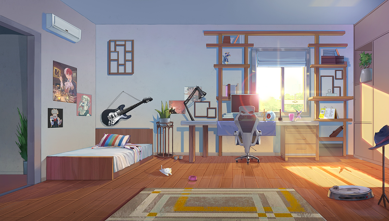 二次元场景（图ZMjU5NzQ4MDg0） - 游戏原画 - 站酷设计师剑佛分说原创素材 - 站酷ZCOOL