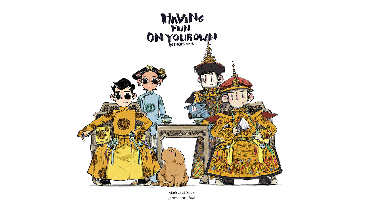 《Jenny & Paul》第一弹（图ZMTI2NDg5OTY0） - 商业插画 - 站酷设计师Simon小火原创素材 - 站酷ZCOOL