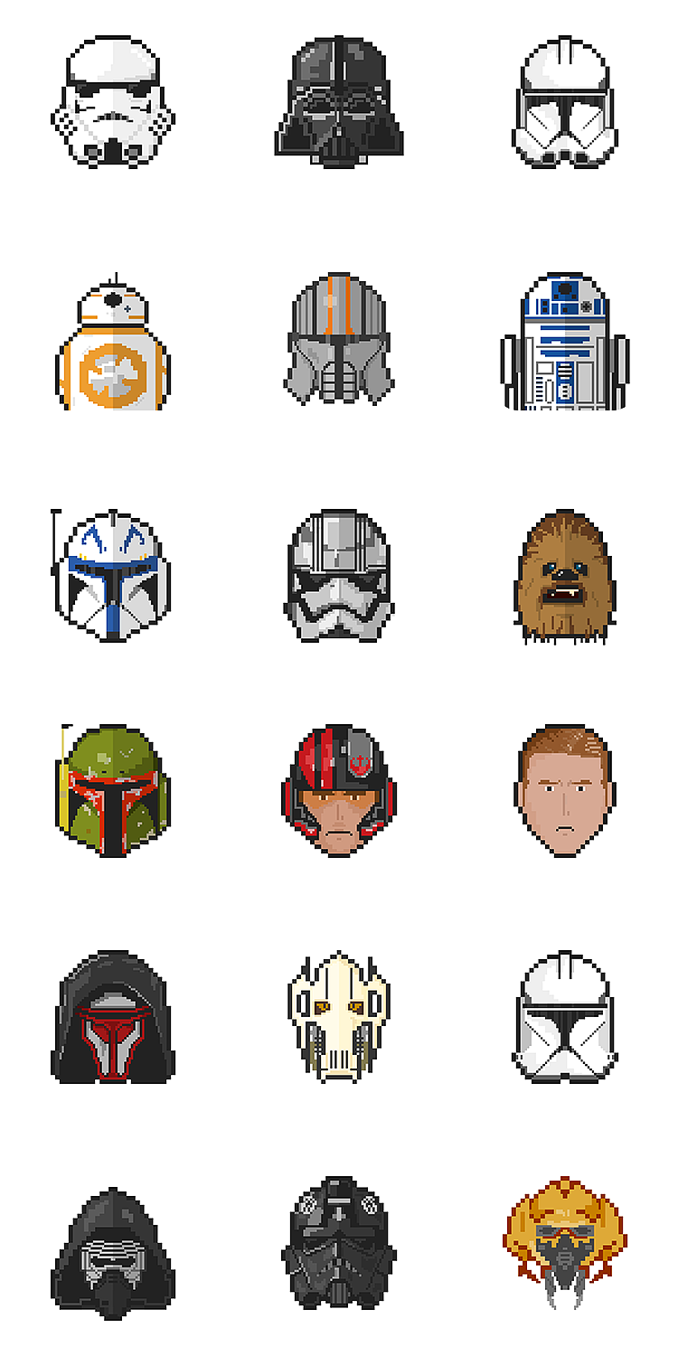 星球大战像素头像