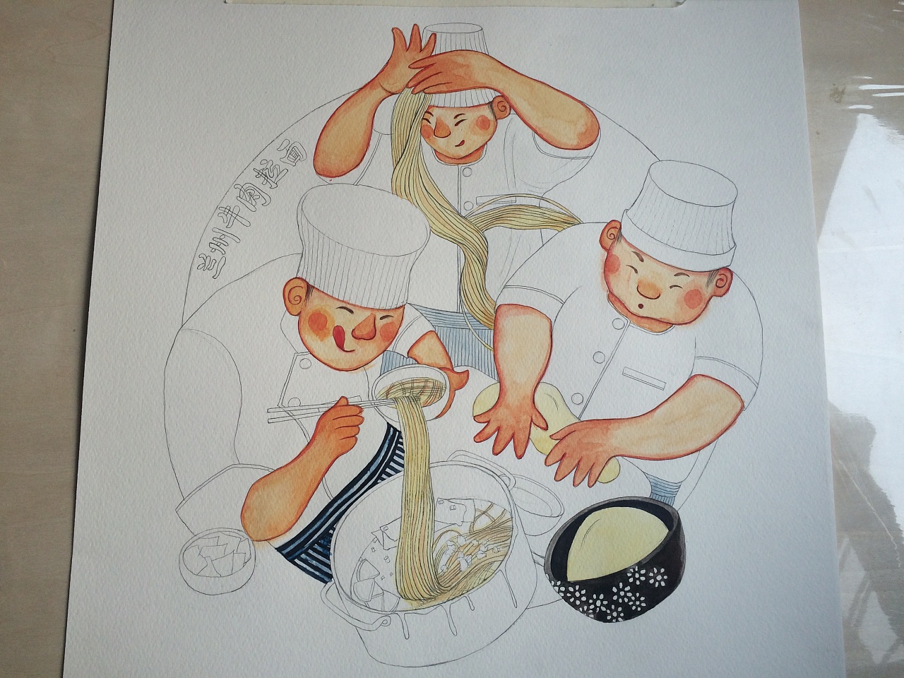 兰州拉面插画系列