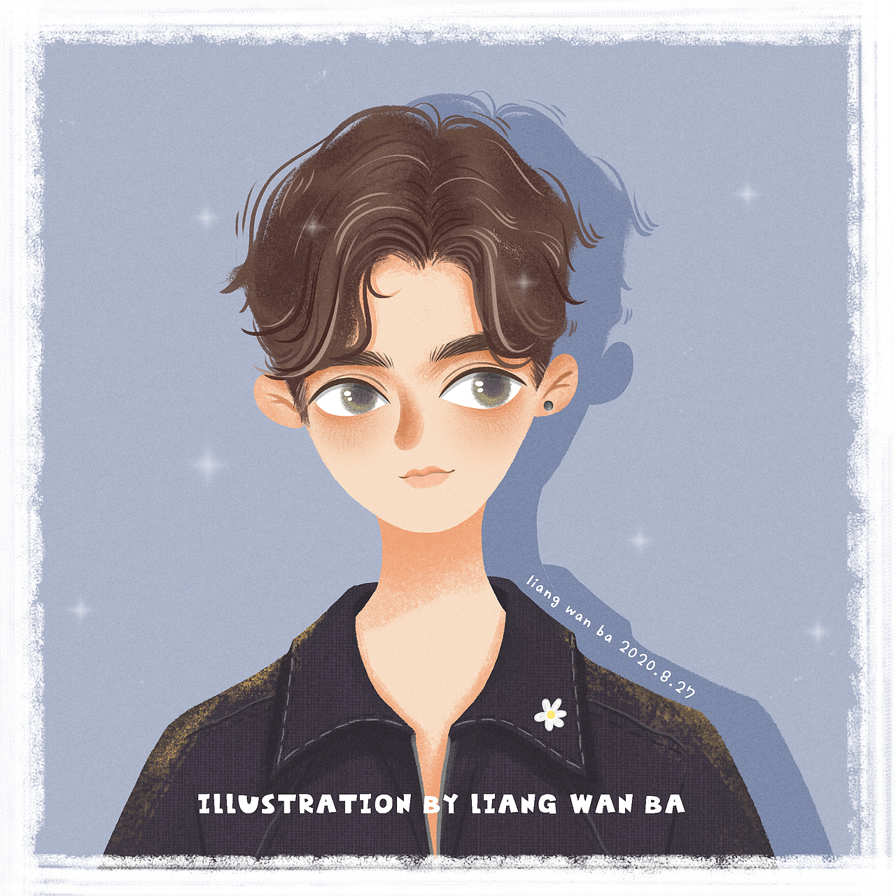 人物插画|照片转插画|步骤图（图ZMjIzMjQ2Mjky） - 创作习作 - 站酷设计师两万玐_can原创素材 - 站酷ZCOOL