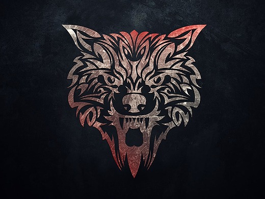 黄金分割狼头和狼爪