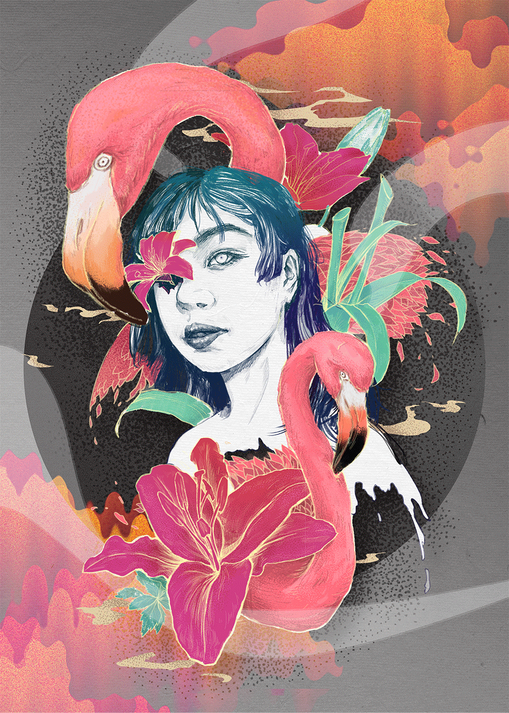 Self-portrait（图ZMTEzOTQyMjI4） - 商业插画 - 站酷设计师苏艺SUKI原创素材 - 站酷ZCOOL