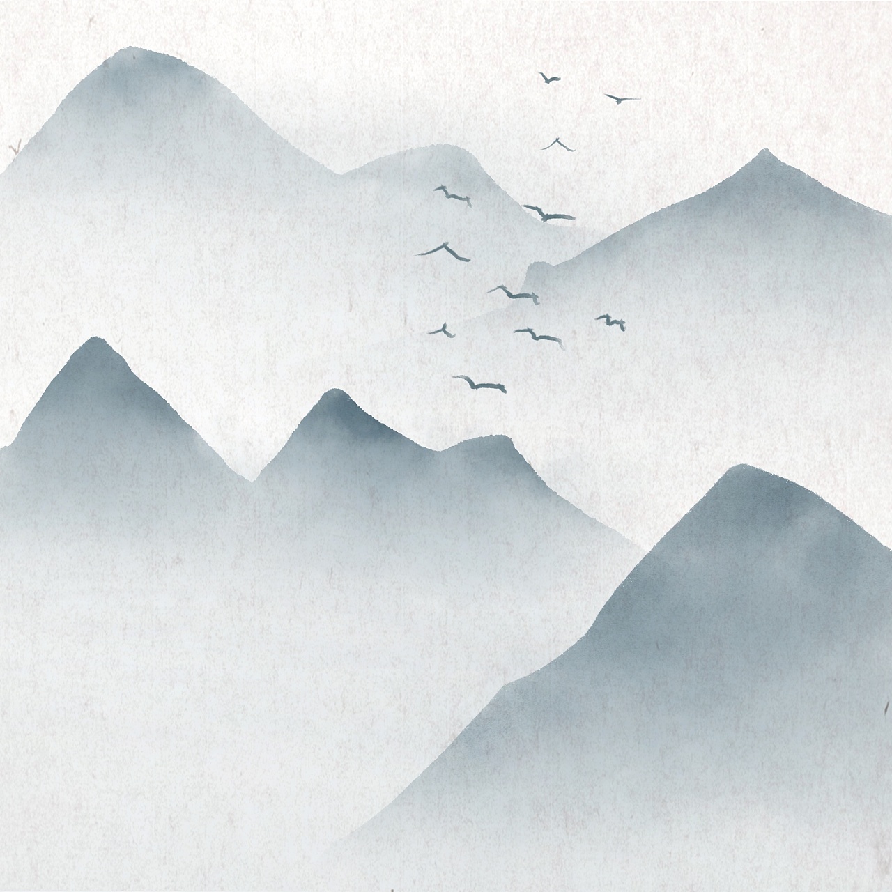 中国风水墨风景画