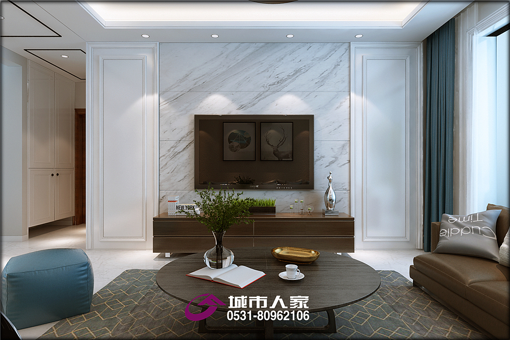 中海珑湾装修案例简约现代风格