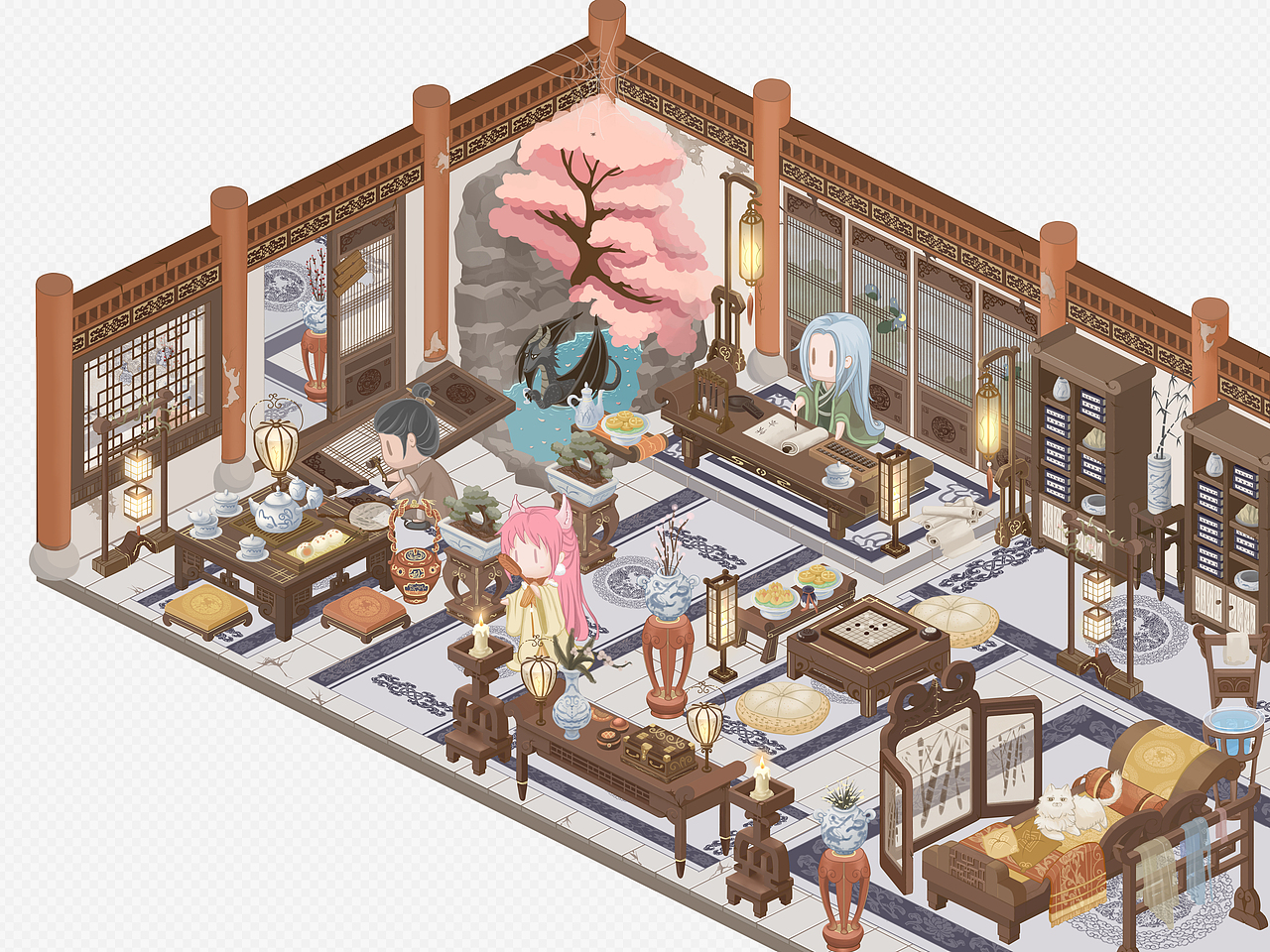 古风大殿——小肉羊的奇幻世界