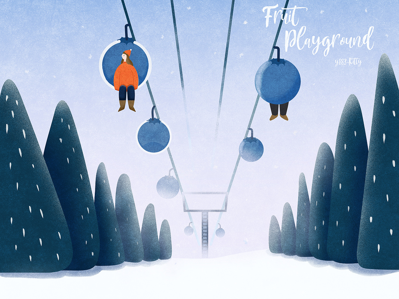 水果与人物系列插画（图ZMTkxMjI1MzI4） - 创作习作 - 站酷设计师Kitty_LoveTravel原创素材 - 站酷ZCOOL