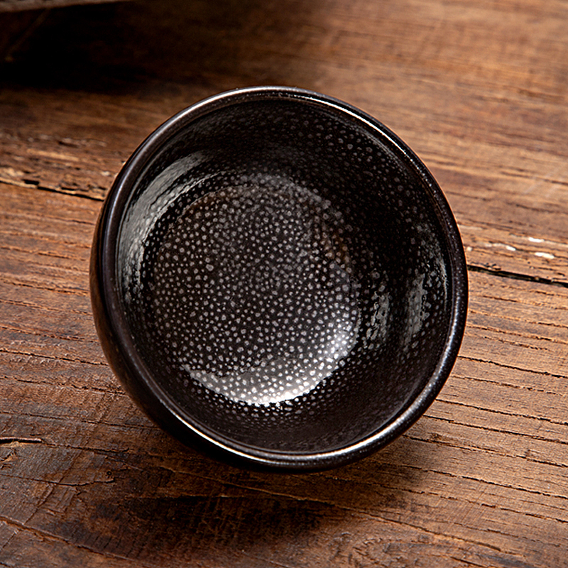 雨点釉水杯拍摄