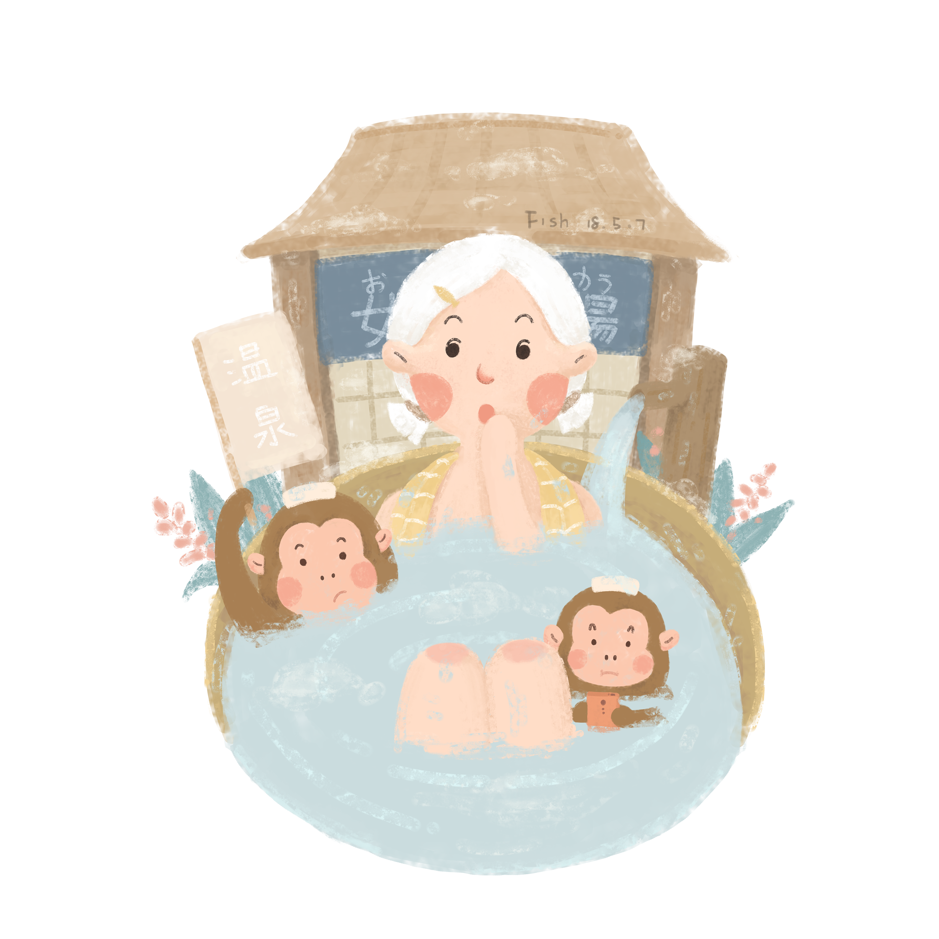 《水孩子》(The Water Babies)系列插图|插画|儿童插画|AmyZou - 原创作品 - 站酷 (ZCOOL)