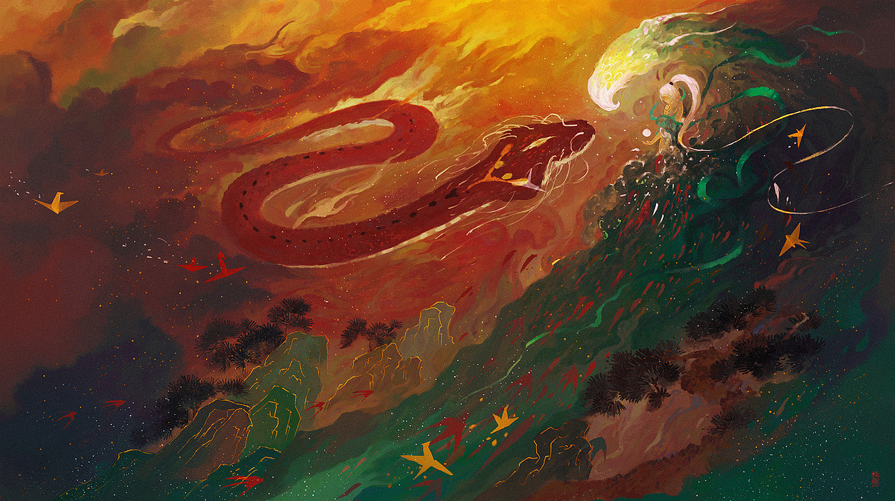 【荒】（图ZMjM1NjQxNjgw） - 商业插画 - 站酷设计师翔魚原创素材 - 站酷ZCOOL