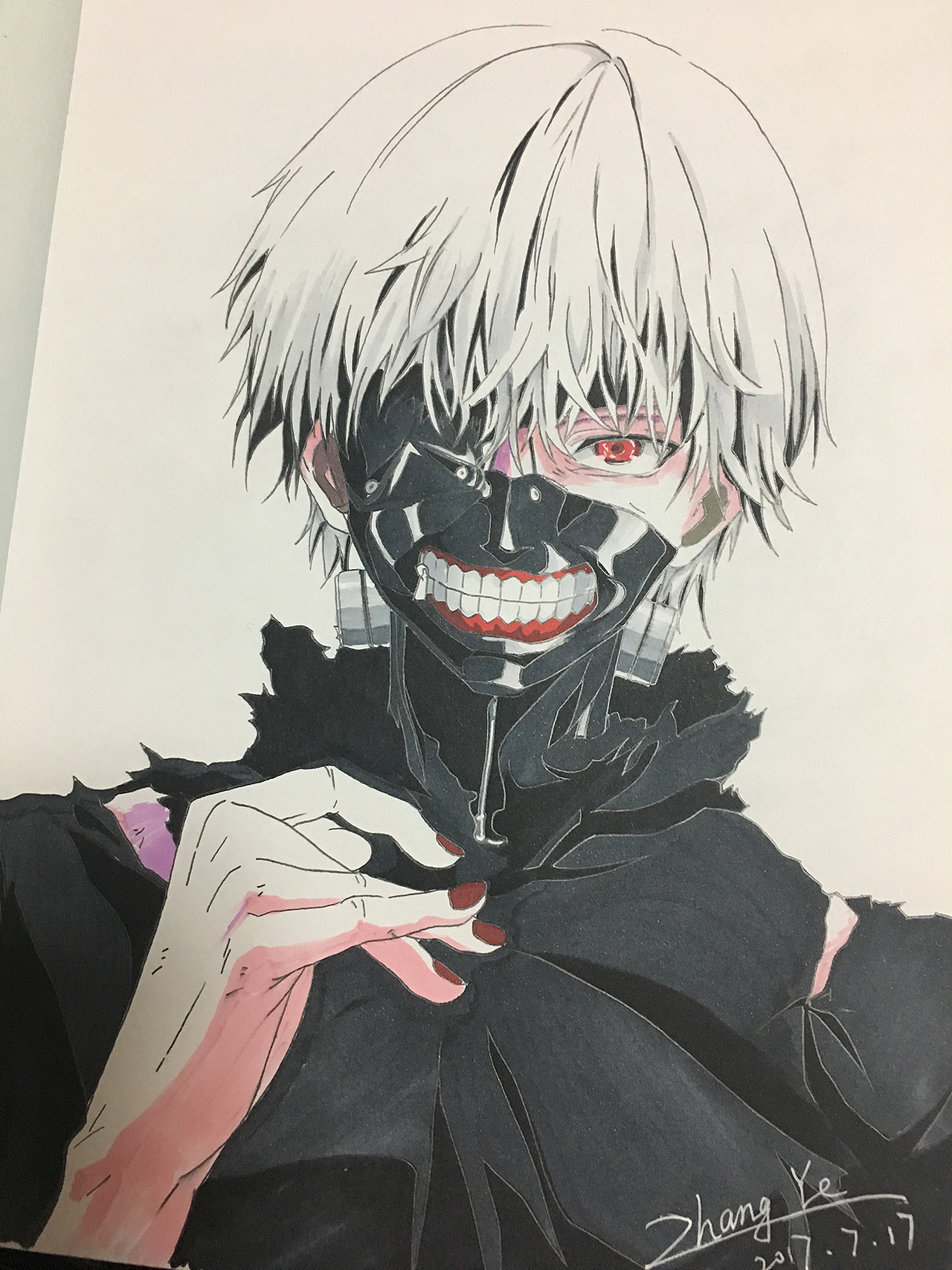 那些年画过的动漫东京喰种金木研