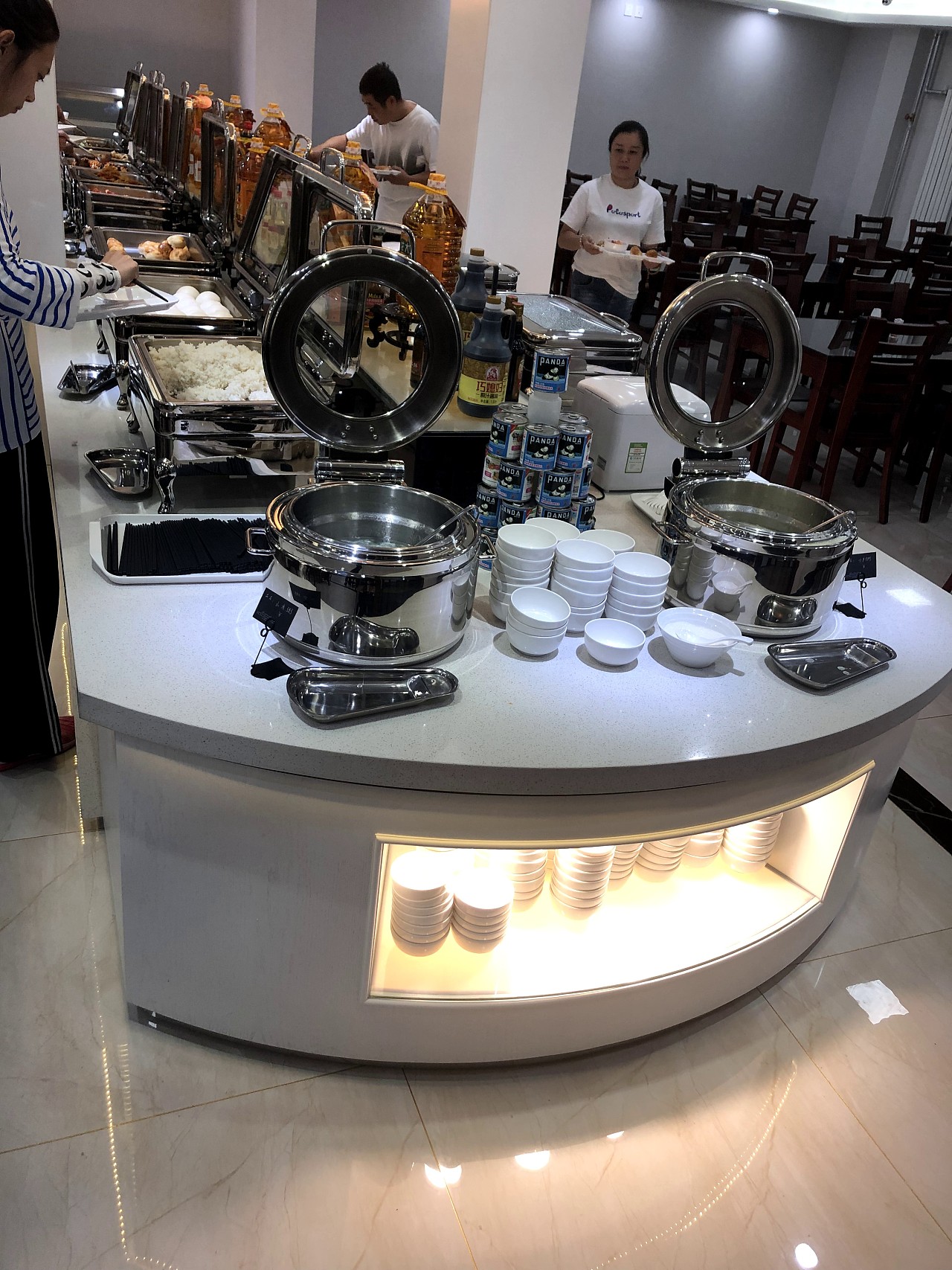 移动布菲台 自助餐台 食堂自助餐台机关单位自助餐台