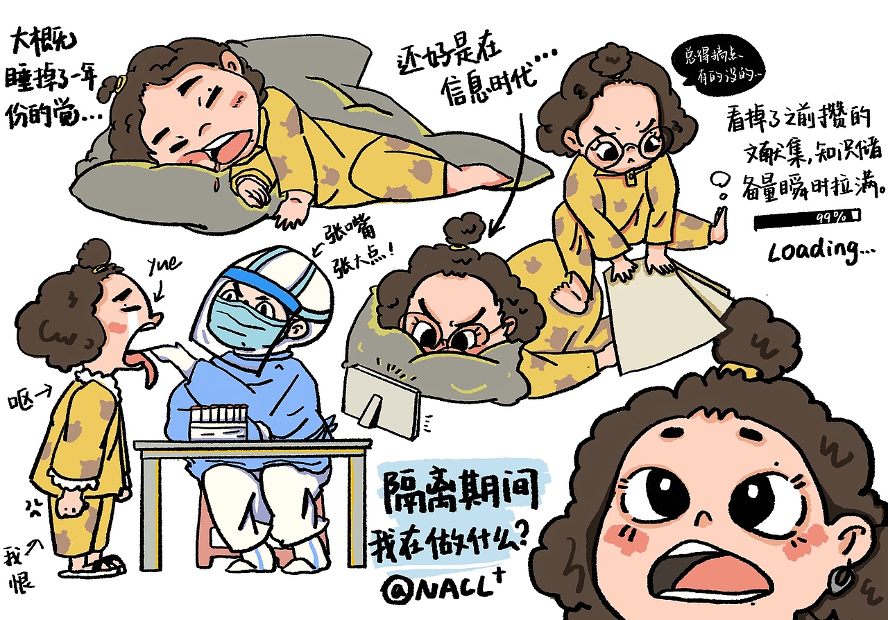 今天我在做什么（合集）（图ZMjk3MTMyNzQ0） - 短篇/格漫 - 站酷设计师Nacl盐原创素材 - 站酷ZCOOL