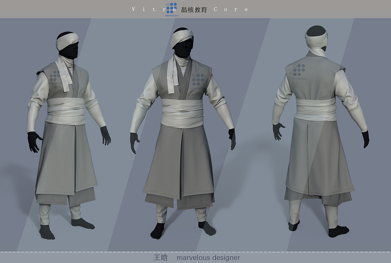 学生作品 marvelous designer服装练习（图ZMTgzOTAzMjI4） - 人物/生物 - 站酷设计师本秃利原创素材 - 站酷ZCOOL
