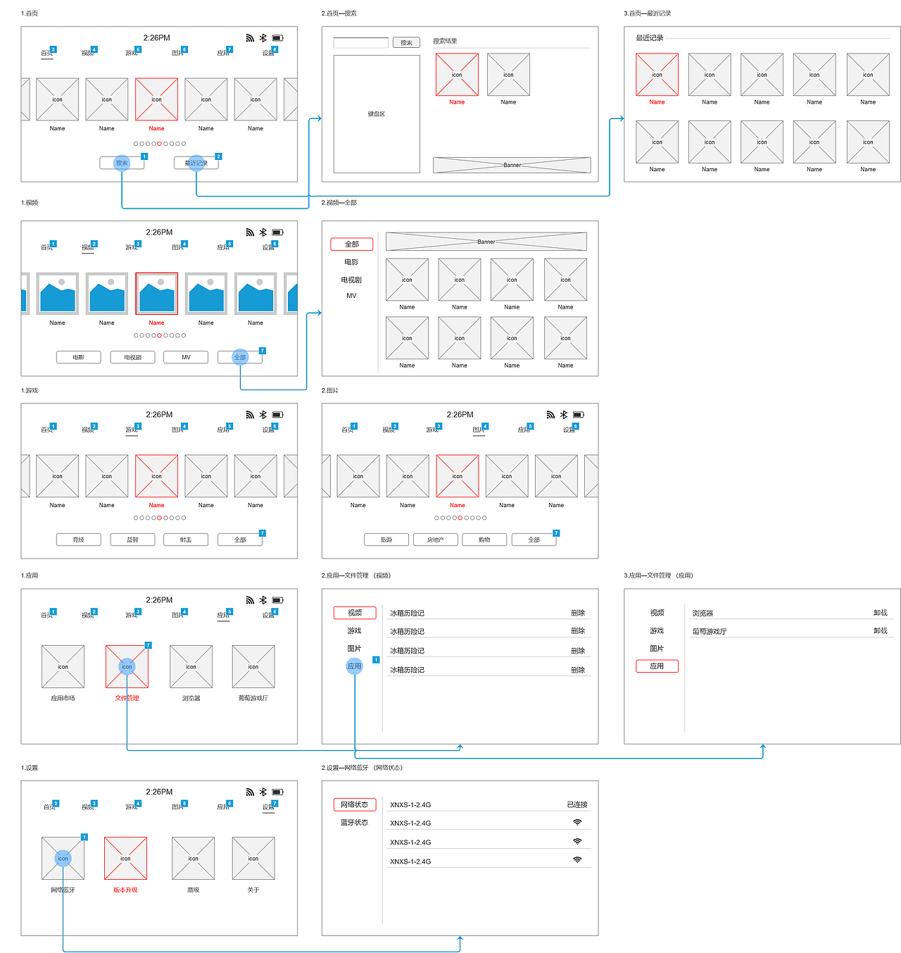 TV界面原型设计2（图ZMTA2OTk5MDgw） - 交互/UE - 站酷设计师Z56555595原创素材 - 站酷ZCOOL