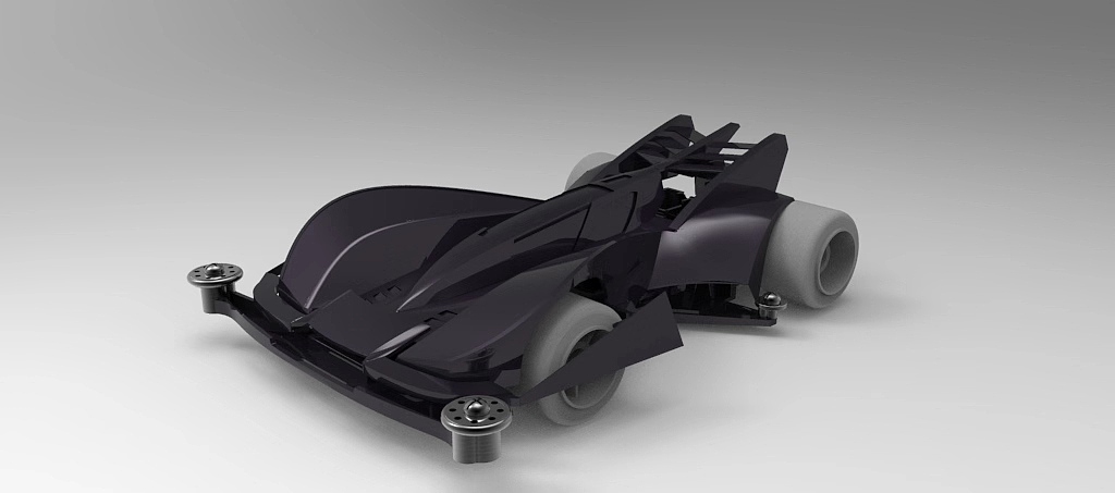 蜘蛛王四驱车建模