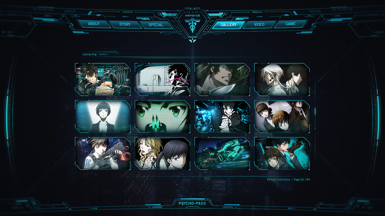 PSYCHO-PASS 页面设计（图ZODQ4NTgyMDQ=） - 游戏/娱乐 - 站酷设计师蘭道原创素材 - 站酷ZCOOL