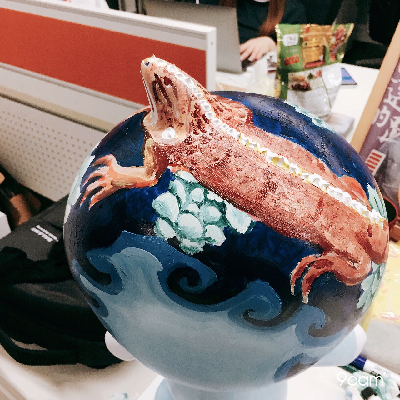 手绘蜥蜴公仔-玄静自在