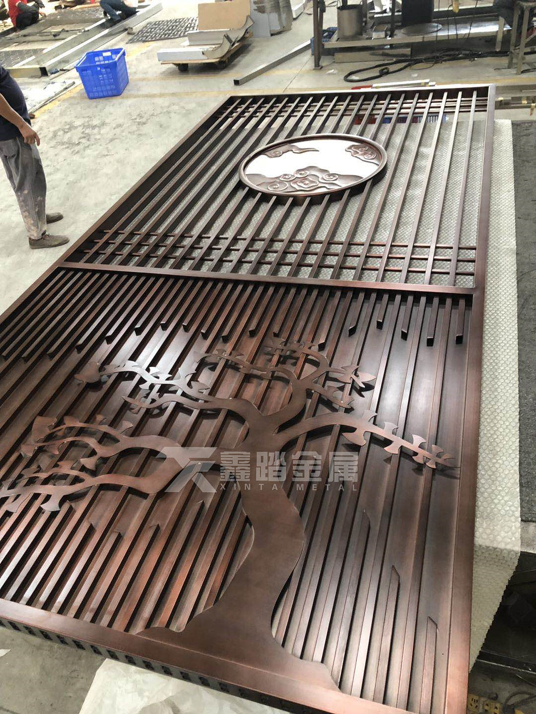 来图定制不锈钢管焊接造型屏风 会所中式不锈钢花格（图ZMjMxMzU5Mzg0） - 其他手工艺 - 站酷设计师xt188869原创素材 - 站酷ZCOOL