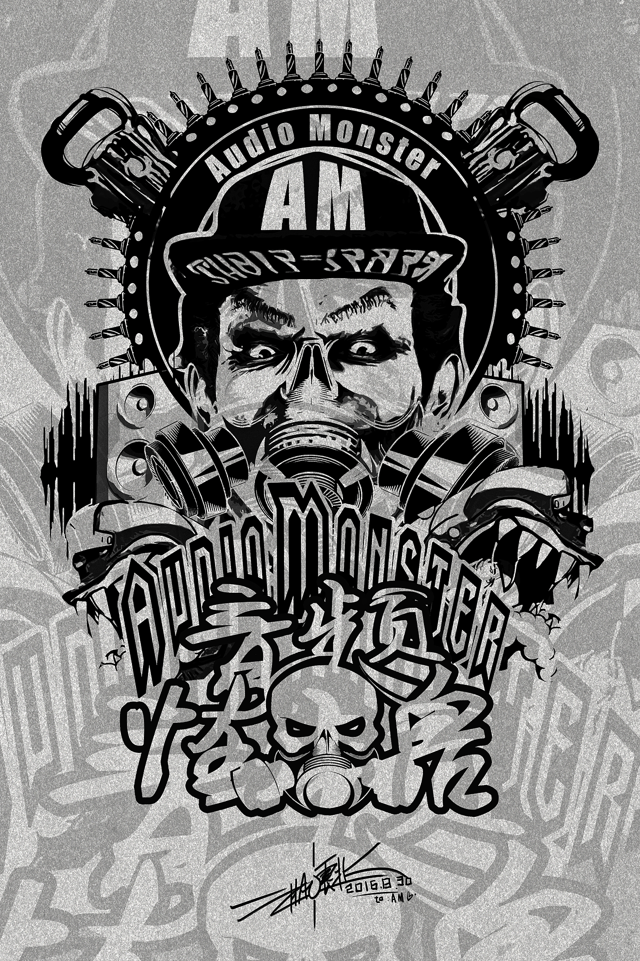 乐队logo设计赵震北