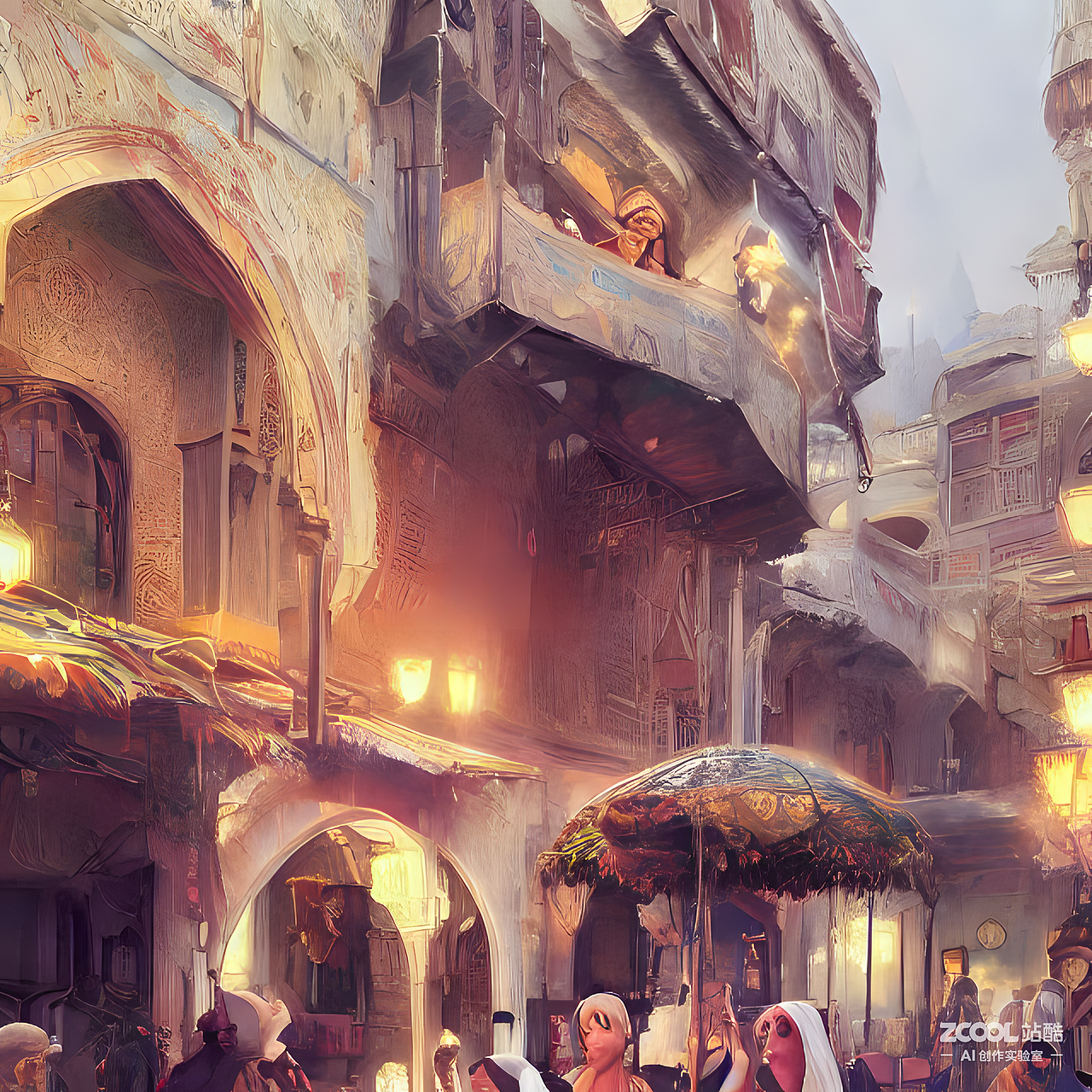 #AI创作实验室#天方夜谭的城市