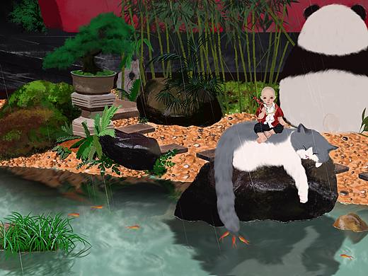 雨（个人主页-ZMzk3Mjc1MDg=） - 创作习作 - 站酷设计师咸糖罐子原创素材 - 站酷ZCOOL