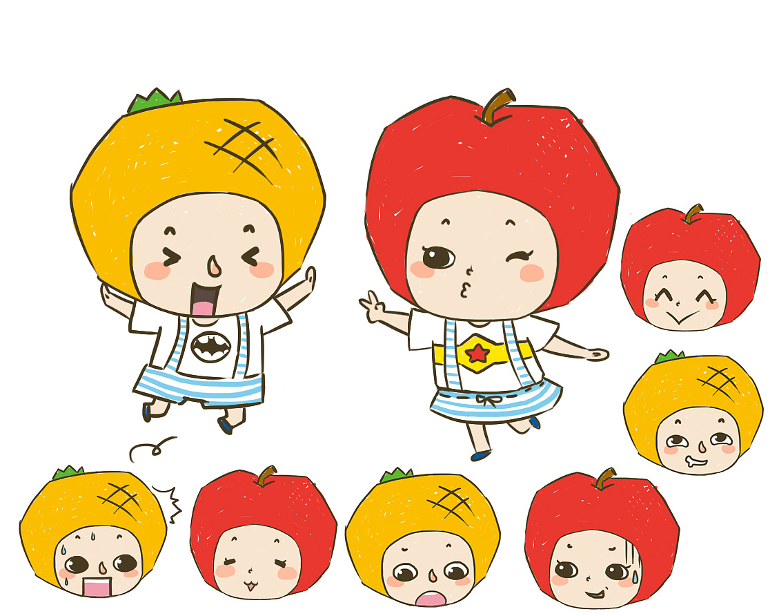 练习---水果人物