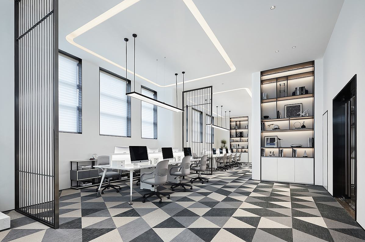 办公室样板间效果图