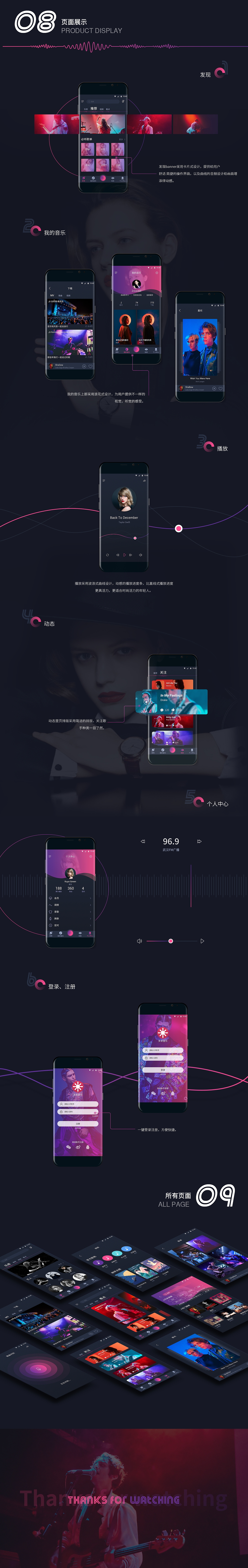 【多米】音樂app（圖ZMTM2MTI2NTg0） - APP界面 - 站酷設計師星子醬原創(chuàng)素材 - 站酷ZCOOL