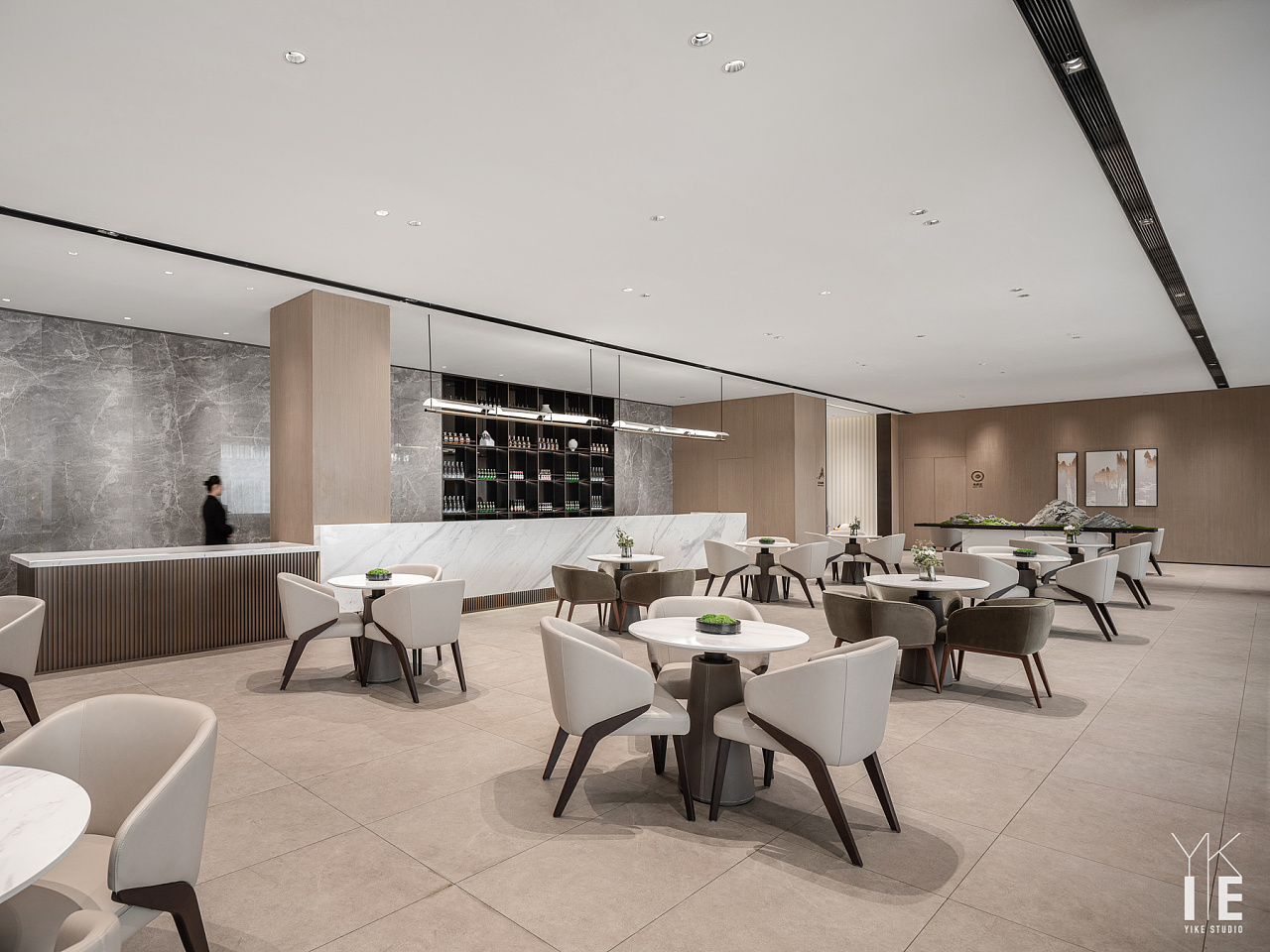 一个售楼部内部空间表现