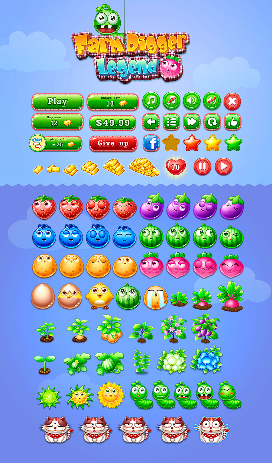 farm digger lenged（圖ZNDQ3MjYxMDA=） - 游戲UI - 站酷設(shè)計(jì)師Doreenlin3原創(chuàng)素材 - 站酷ZCOOL