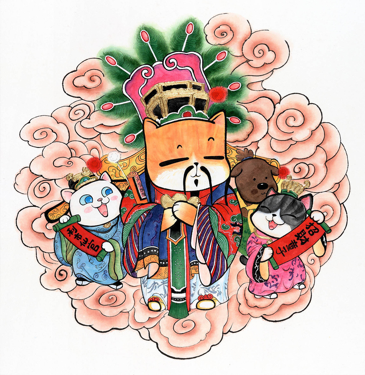 喵肥家旺卡通年画合集