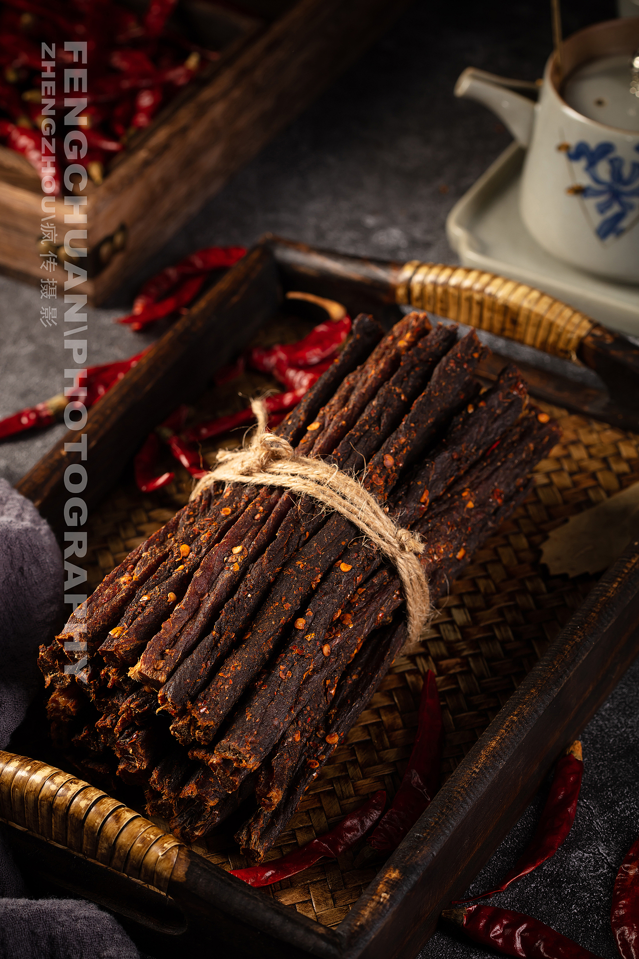 内蒙风干牛肉干拍摄 美食拍摄