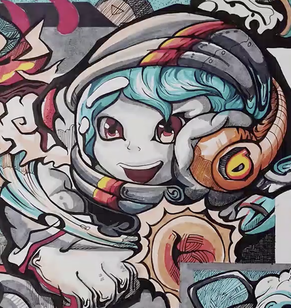 太空人#装饰画#鲁讯美术学院装饰画#艺考设计#考研设计