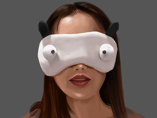 呆萌的眼罩（个人主页-ZNDc1Njg0ODg=） - 创作习作 - 站酷设计师麋鹿的大绵羊原创素材 - 站酷ZCOOL