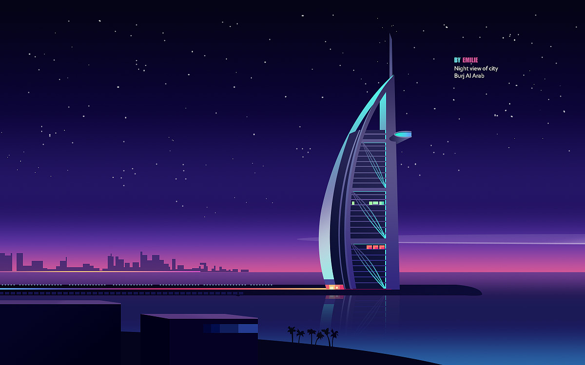 城市夜景（图ZMTUxNTc0Nzcy） - 创作习作 - 站酷设计师爱米粒可耐原创素材 - 站酷ZCOOL