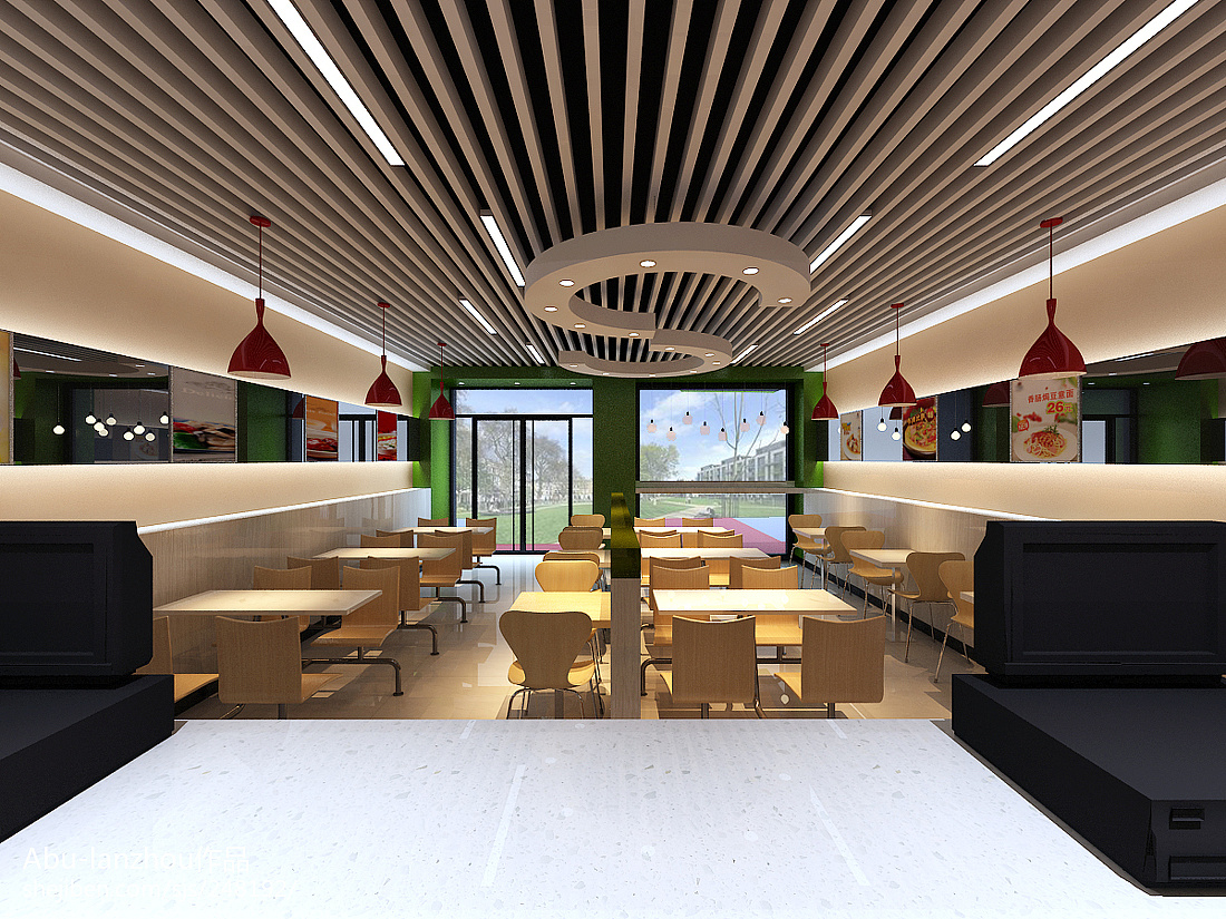 小清新的早餐店|空间|家装设计|土豆坑 - 原创作品 - 站酷 (ZCOOL)