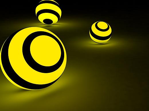 C4D入门临摹作品-6发光球