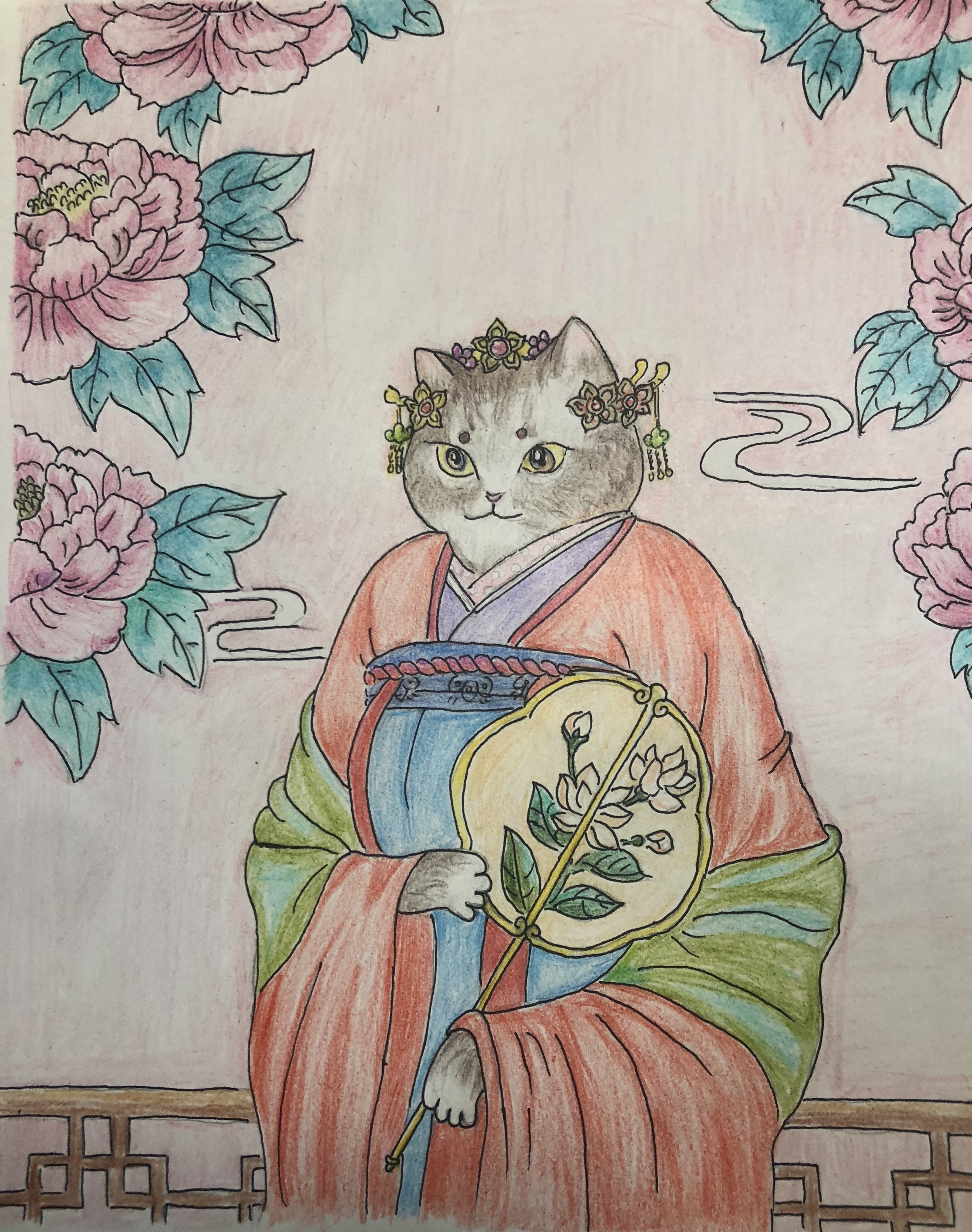 国风猫咪之春归来