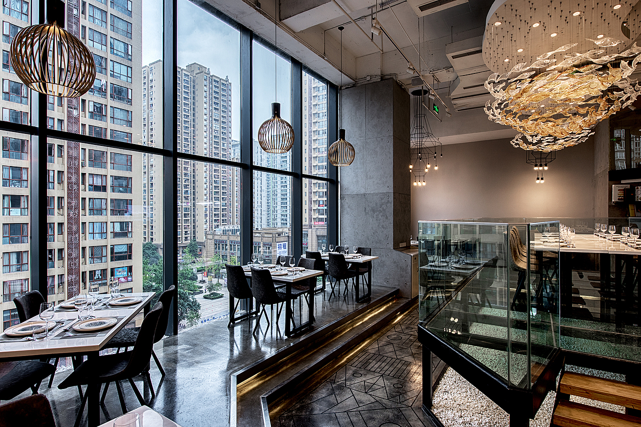 火米西餐厅丨傲然绝立，炽如烟火（图ZMjE2NDQ2NDc2） - 家装设计 - 站酷设计师重庆苜梵设计原创素材 - 站酷ZCOOL