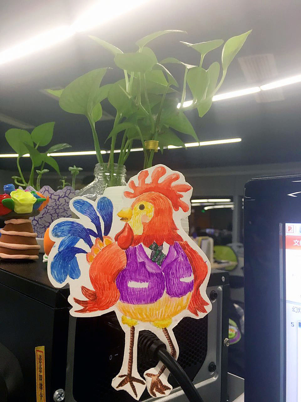 鸡年大红大紫（图ZNjg4MzMzNTY=） - 商业插画 - 站酷设计师泡芙s原创素材 - 站酷ZCOOL
