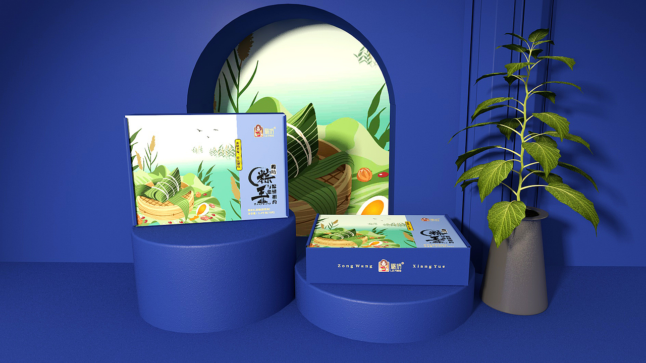 象鸟品牌X上海·璐坊粽王X食品粽子包装设计（图ZMjI3ODMxMjI0） - 包装 - 站酷设计师象鸟品牌设计原创素材 - 站酷ZCOOL