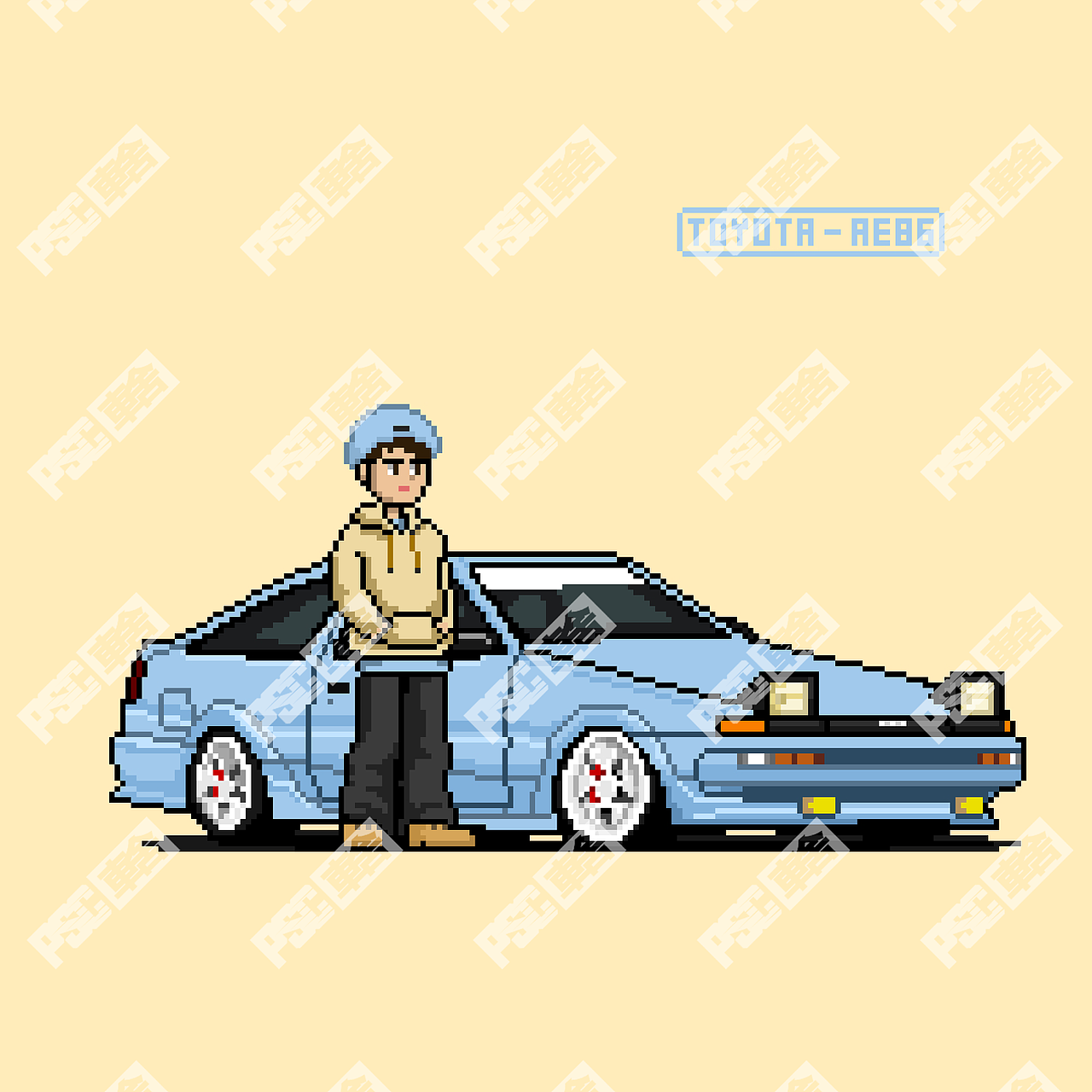 像素插画：改装车PSC PIXEL（图ZMzAyOTkxMDE2） - 像素画 - 站酷设计师PSCwehonlau原创素材 - 站酷ZCOOL